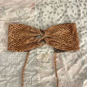 Acacia swim Lumahai top in mud snake!